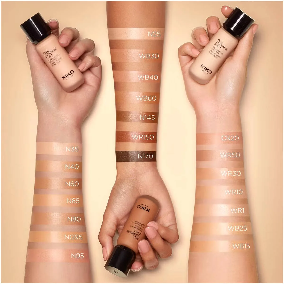 Le KIKO Milano Full Coverage 2-In-1 Foundation & Concealer
