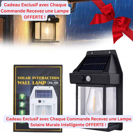🔆 Lampe Solaire Murale avec Détecteur de Mouvement – Éclairez en Toute Sécurité