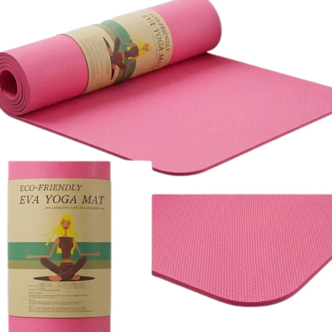Tapis de yoga et fitness antidérapant EVA 8mm 80x183cm
