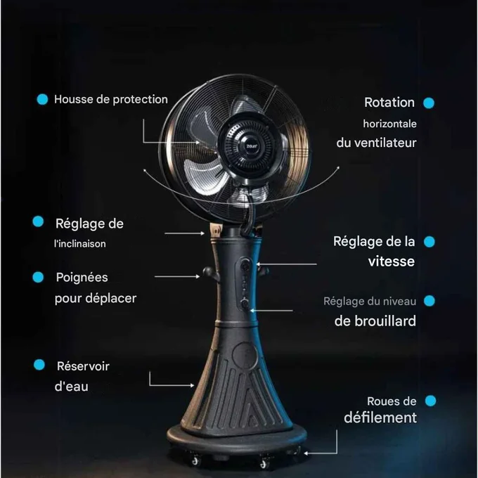 Ventilateur Brumisateur Krisbow 150W