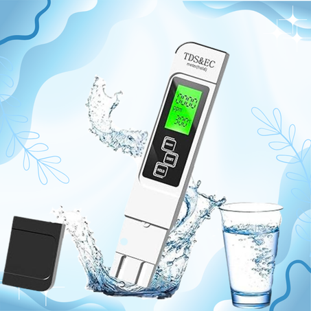 مقياس pH إلكتروني متعدد الاستخدامات - لمراقبة جودة المياه في المنزل والمختبر