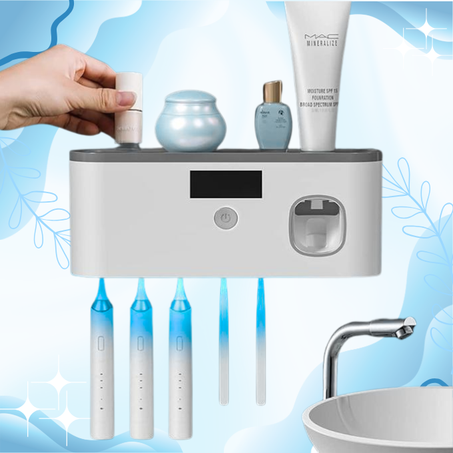 منظم وفرشاة أسنان بتقنية التعقيم الذكي – نظافة وأناقة في كل تفصيل