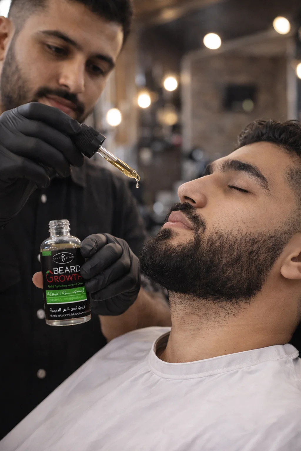 زيت إنبات اللحية الطبيعي – كثافة، قوة، ونتائج واضحة
