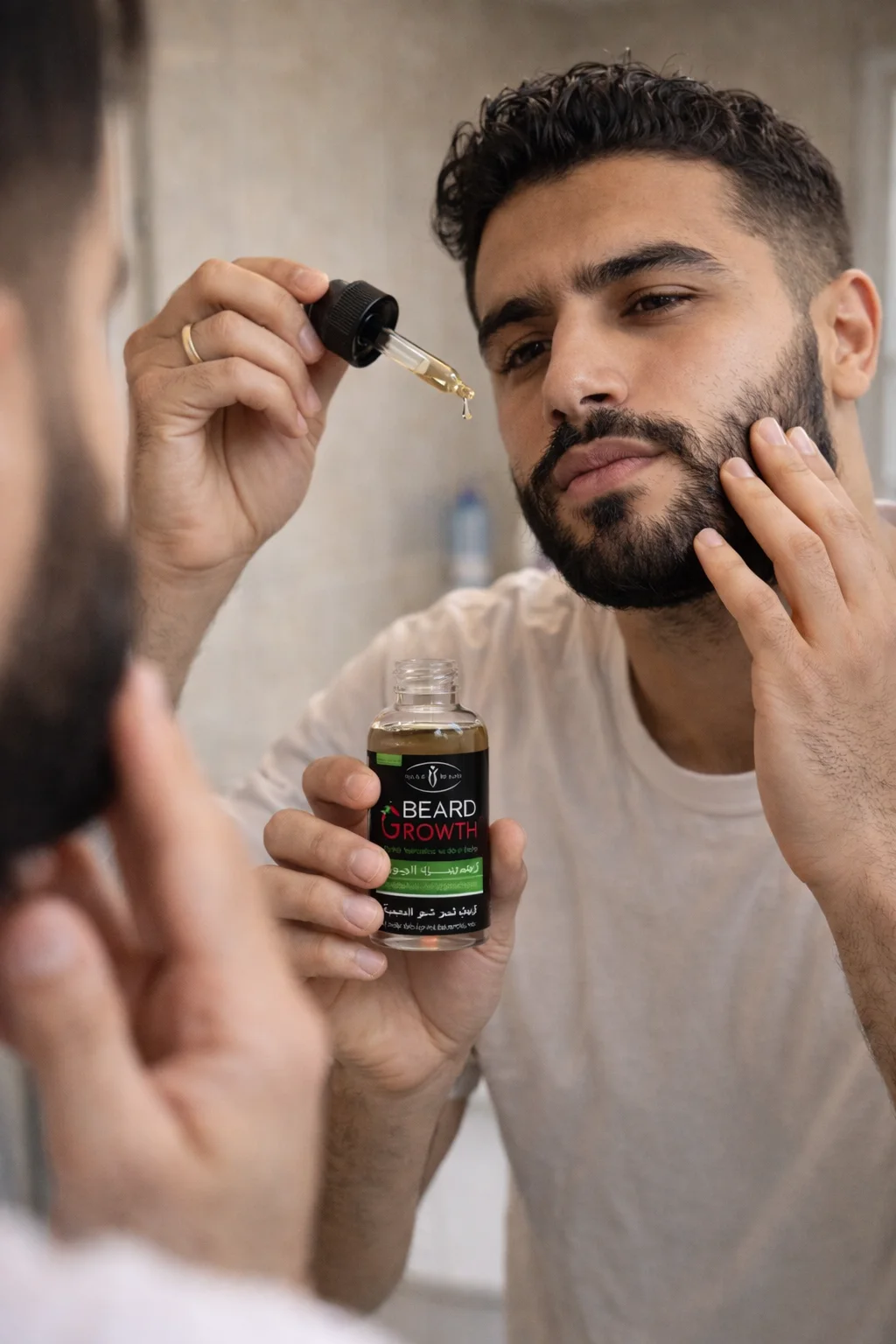زيت إنبات اللحية الطبيعي – كثافة، قوة، ونتائج واضحة