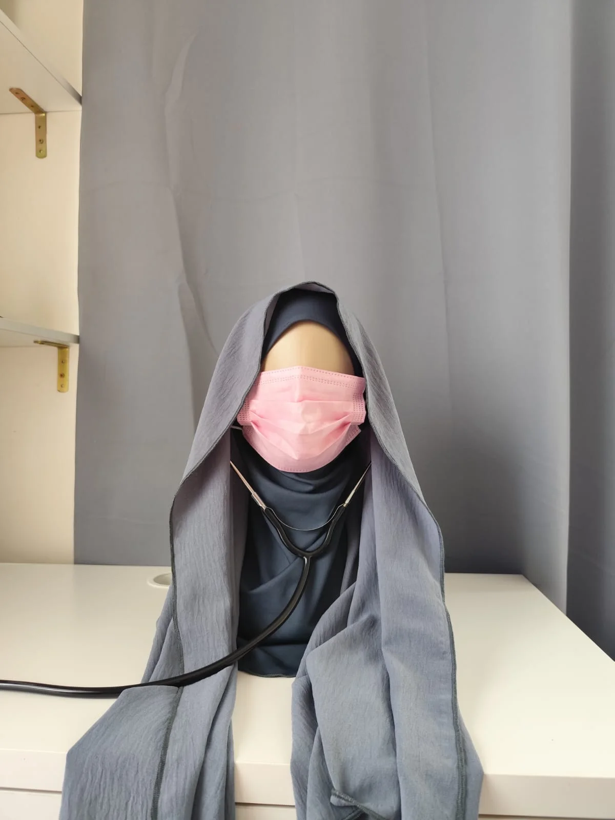 AniqaMed Hijab Urban Grey
