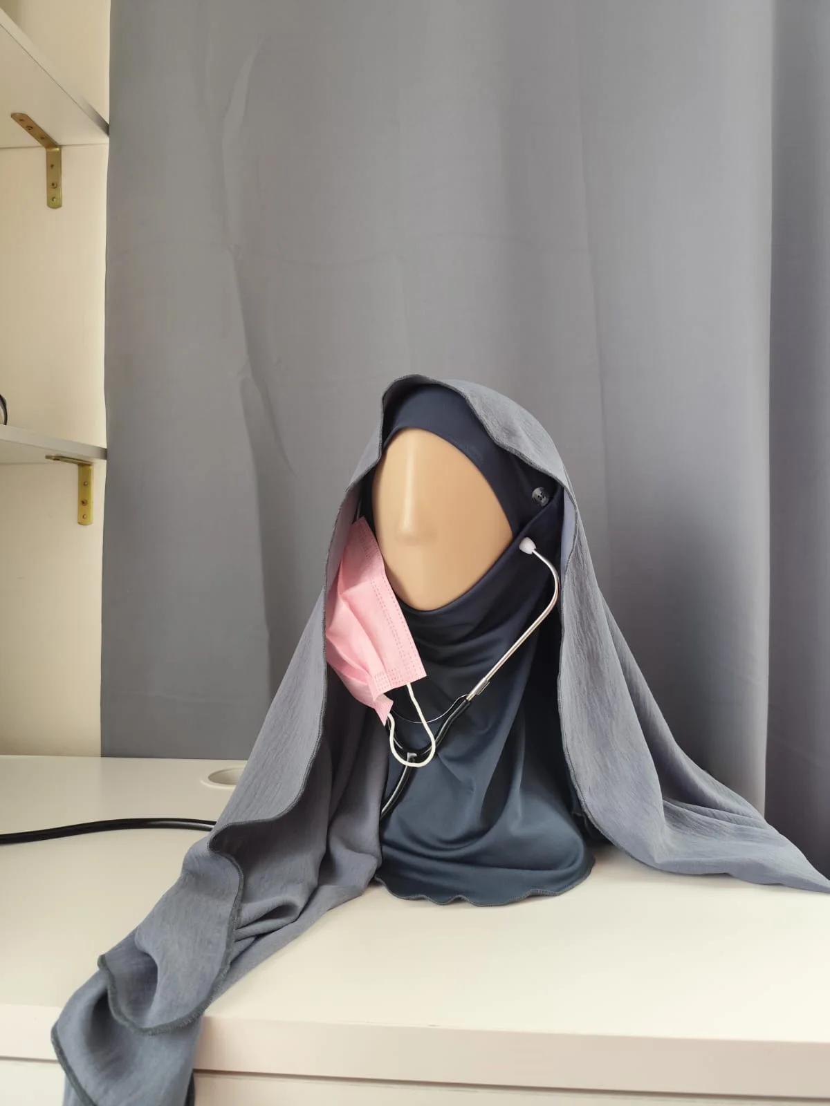 AniqaMed Hijab Urban Grey