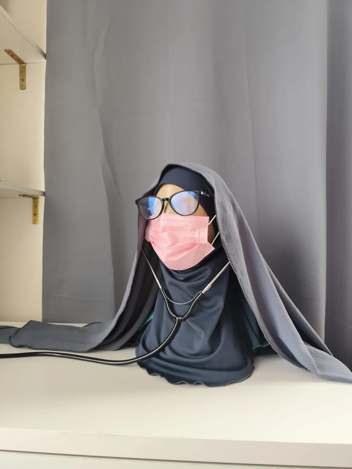 AniqaMed Hijab Urban Grey