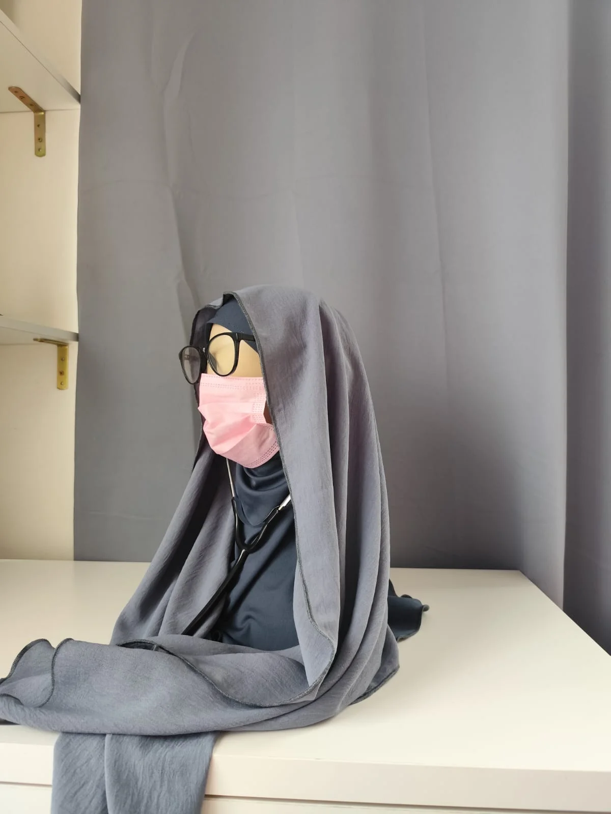AniqaMed Hijab Urban Grey