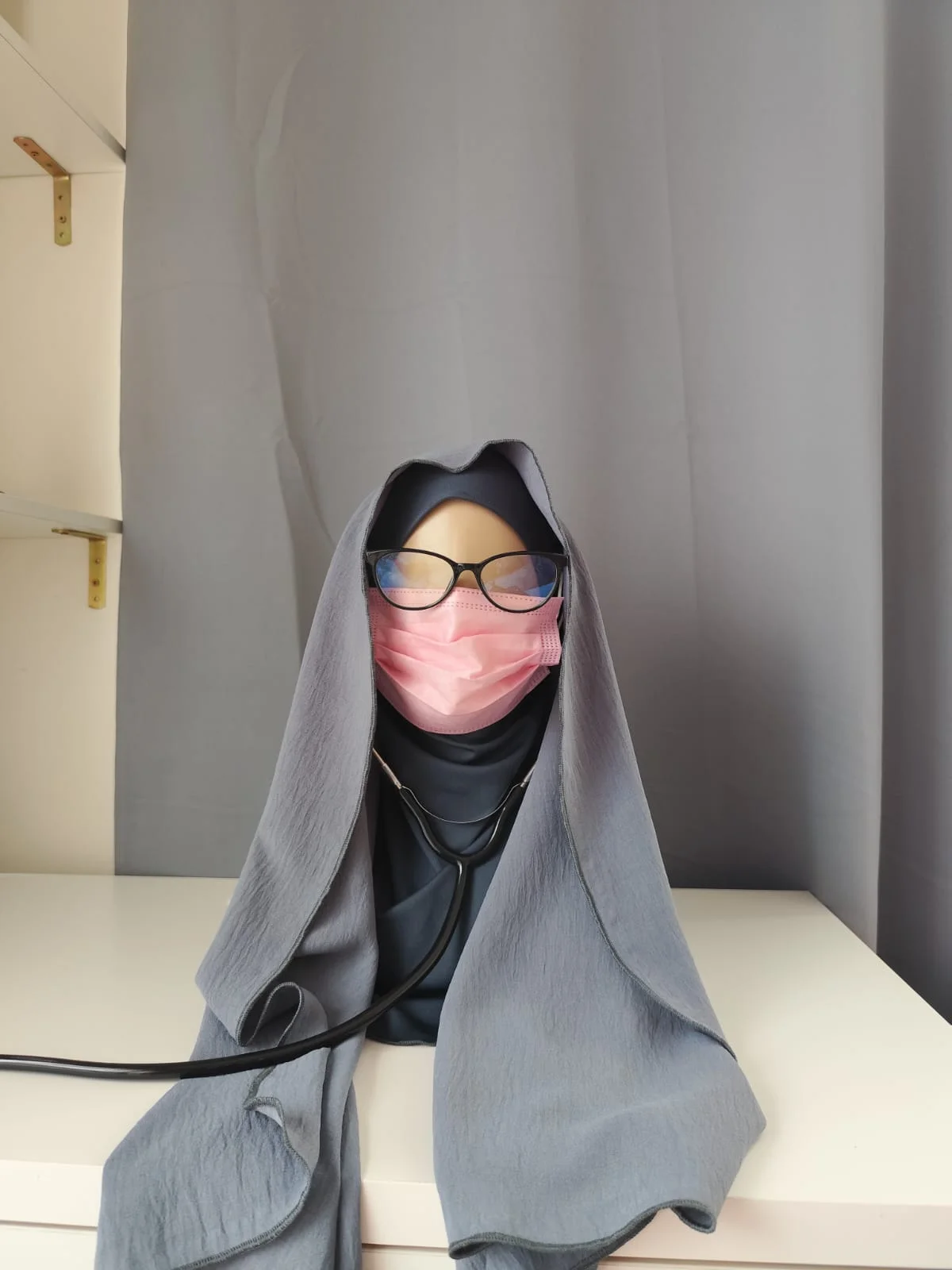 AniqaMed Hijab Urban Grey