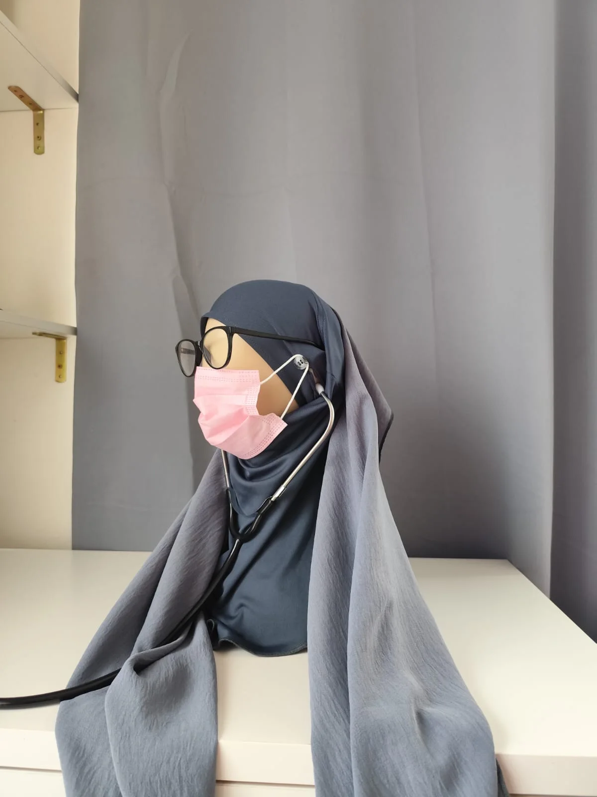 AniqaMed Hijab Urban Grey