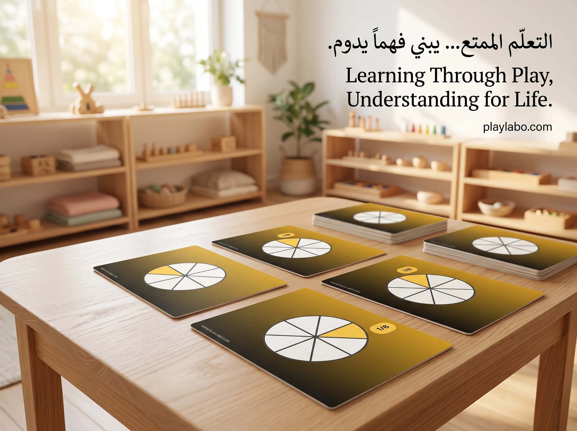 بطاقات الأعداد الكسرية   Cartes des Fractions