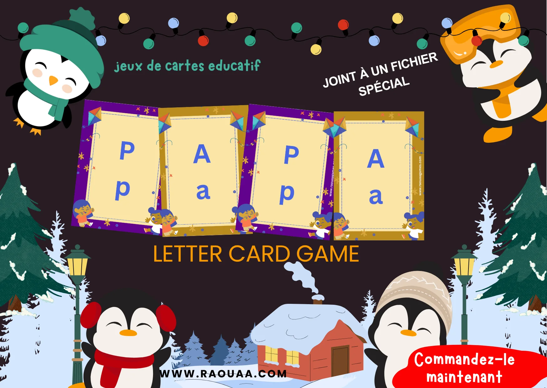 لعبة ورق  Jeu de cartes   ALPHABETS