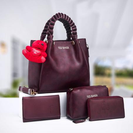 RF 3 حقيبة نسائية راقية و متميزة بشكل كلاسيكي مصنوعة من جلد عالي الجودة