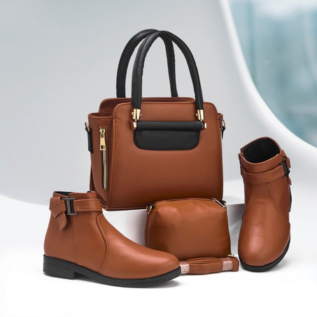 باك نسائي مكون من حقيبة و بودز بجميع القياسات