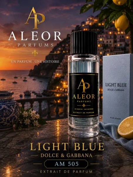 ALEOR N°006 – مستوحى من Dolce & Gabbana Light Blue Pour Homme | انتعاش البحر وأناقة الرجل العصري