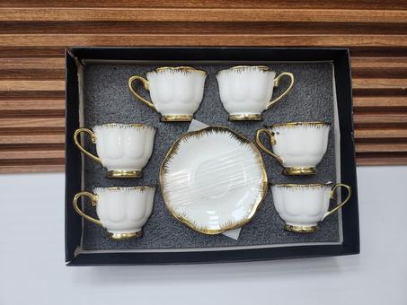 Tasses à café Élégance Royale – Noir & Doré