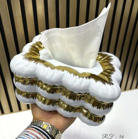 Décoration en céramique dorée – Designs variés