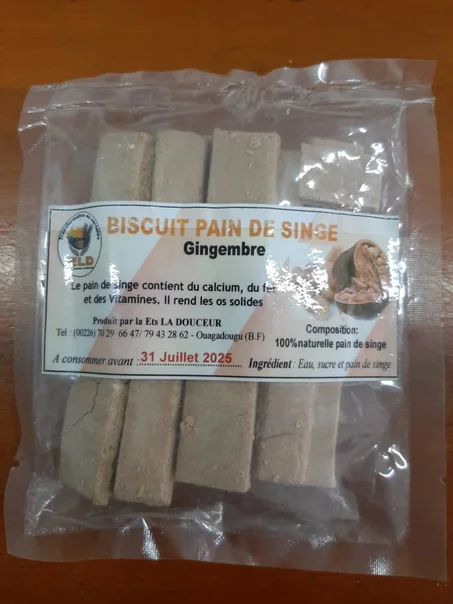 Biscuit de pain de singe BAOBAB au gimgimbre