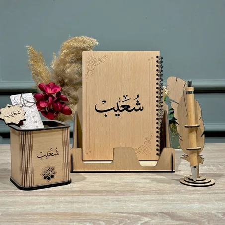 طاقم مكتبي خشبي فاخر ❤️🥰         السعر