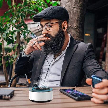 الطفاية الالكترونية تمتص هواء دخان السجائر