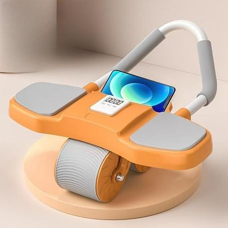 جهاز تمارين البطن بعجلات بميزة الرجوع التلقائي ومقابض