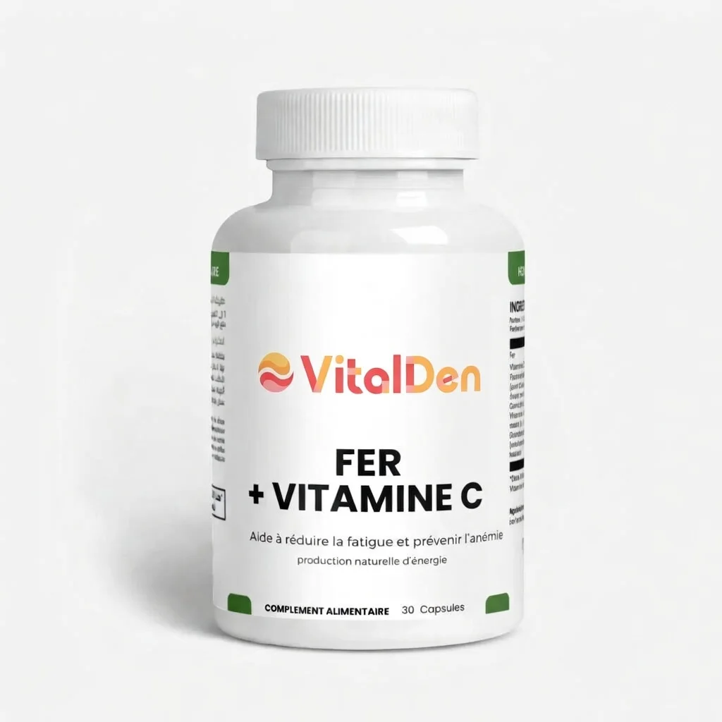 Fer + Vitamin C     الحديد و فيتامين س  30 كبسولة