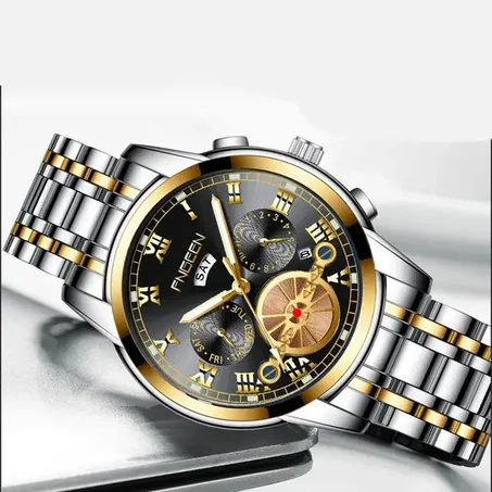 Fngeen ساعة يد رجالية فاخرة