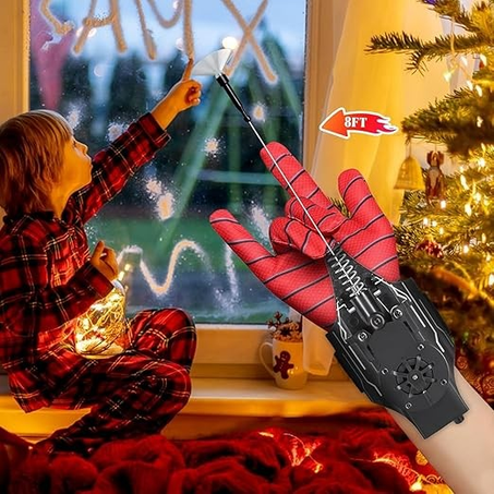 طقم قفازات بلاستيكية بتصميم مستوحى من شخصية سبايدر مان