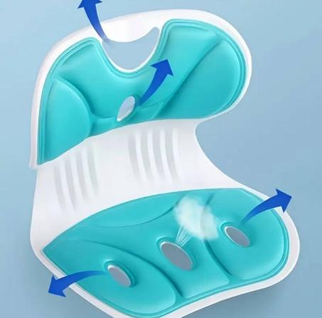 Ergonomic Office Seat Cushion Back Support Lumbar Pain Relief Waist Support Pad Long Time Sitting Chair Backrest Pad