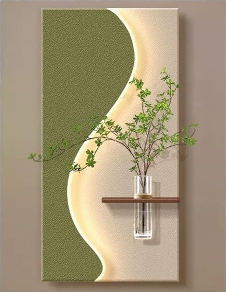 لوحة خشبية مضيئة بالييد اللون الاخضر