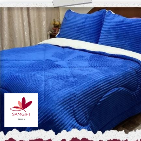 كوفرلي  غليظ و مقطن (كانيش) لفصل الشتاء  جودة عالية ,صنع أسباني يتكون من 3 قطع