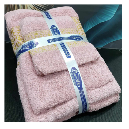 مجموعة فوطة ناعمة و غليضة بجودة عالية و ألوان جذابة تتكون من 3 قطع 100 % قطن صنع مصري