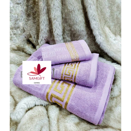 مجموعة فوطة ناعمة و غليضة بجودة عالية و ألوان جذابة تتكون من 3 قطع 100 % قطن صنع مصري