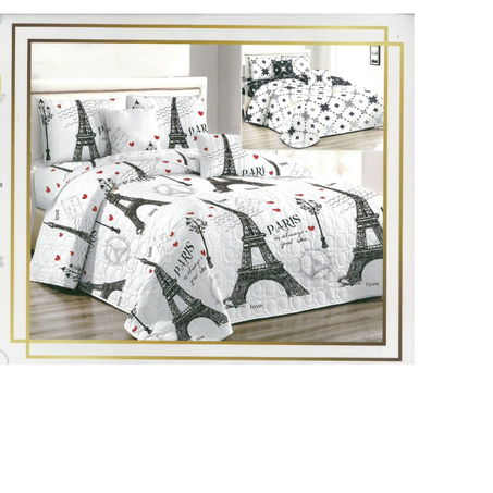 كوفرلي صيفي رقيق مزوق 2 فاص جودة عالية ,صنع أسباني يتكون من 3 قطع