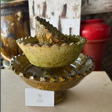 Saladiers en céramique artisanale