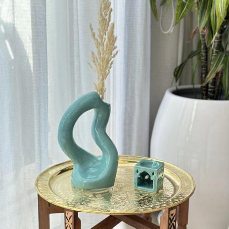 Pack déco artisanal Asrir turquoise