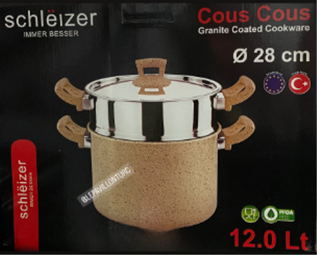 COUSCOUSIER 12LT GRANIT ET INOX