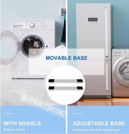 Pack 2 supports roulants ajustables