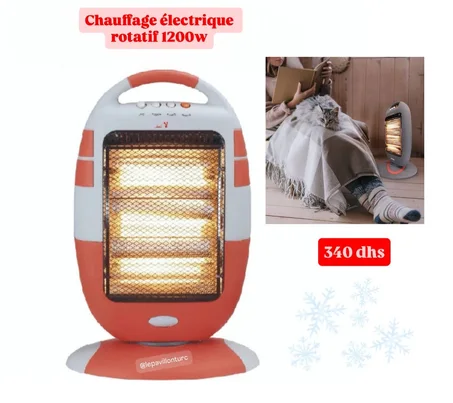 Chauffage éléctrique 3 puissances 1200W