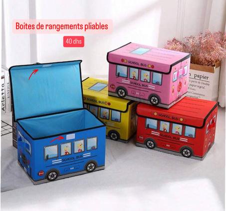 Boites de rangement pliables.