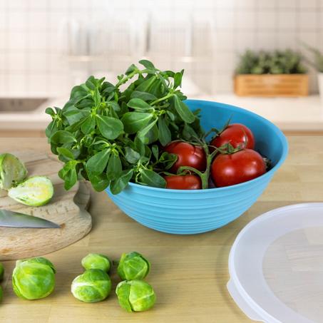 Bol à motifs Saturne avec couvercle 3L