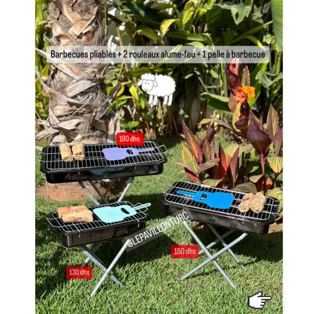 Barbecues pliables.