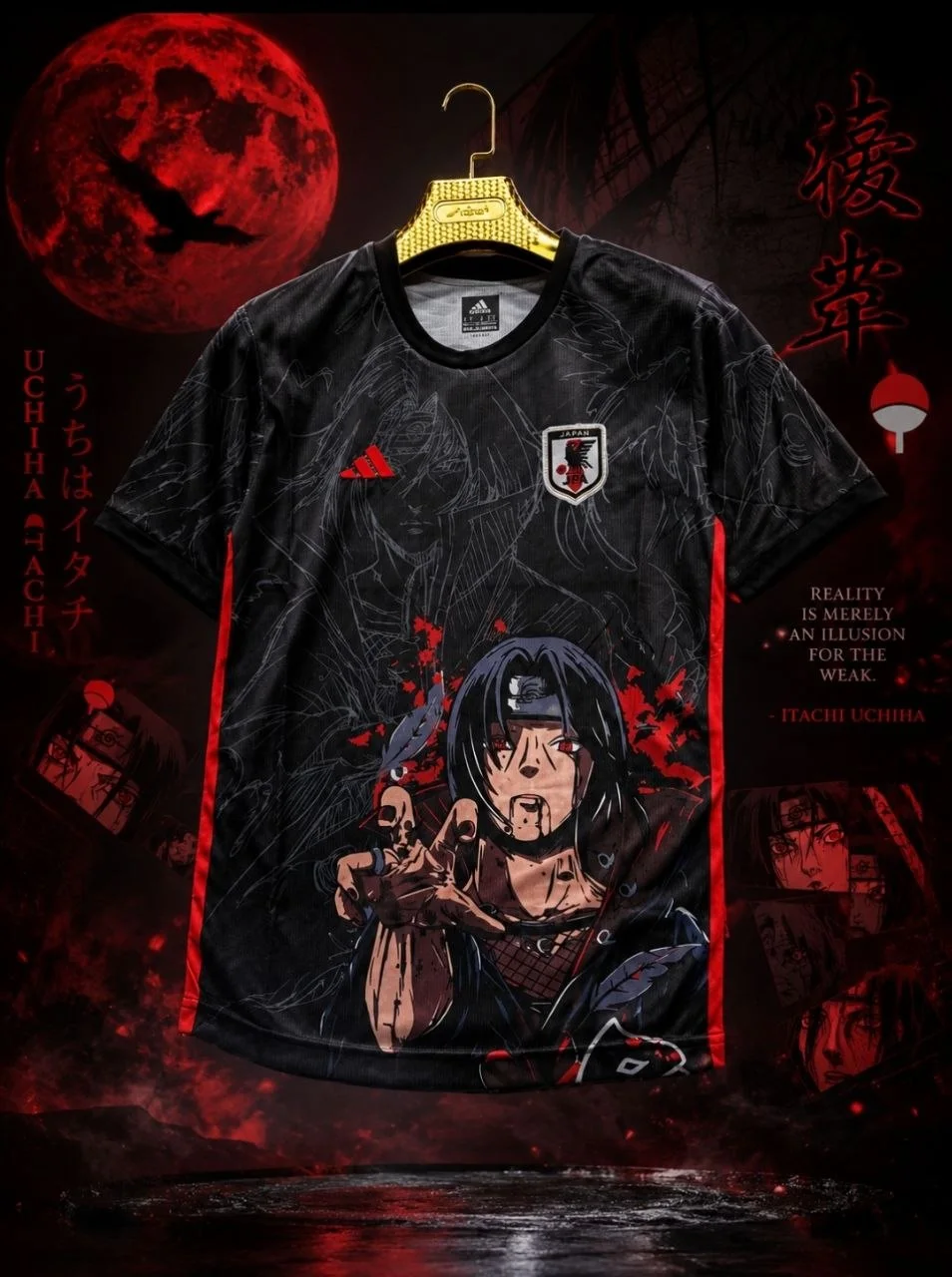 Itachi Uchiha Jersey  – إصدار اليابان الأسود