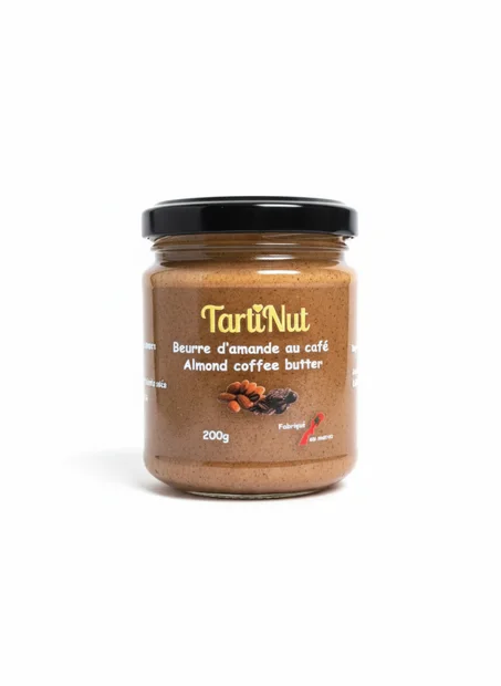 Beurre d’amande au café (avec miel)