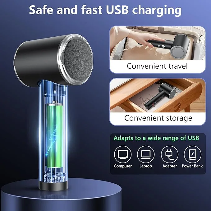 PKBD Electric Foot File for Hard Skin Remover,Pedicure Sets for Feet with 14 Accessories, Rechargeable Waterproof Electric Foot File with 3 Different Rooler Heads-Black