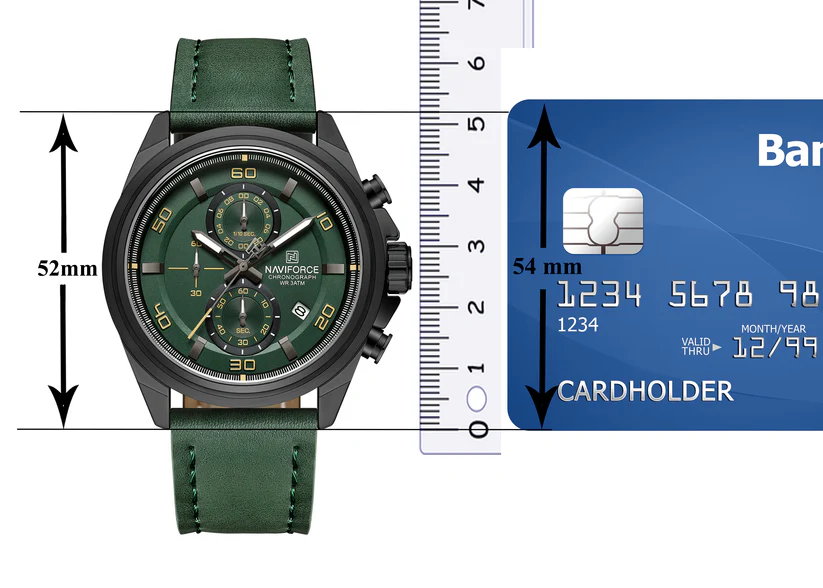 Naviforce NF8075 Green Military Style Men’s Analog Watch