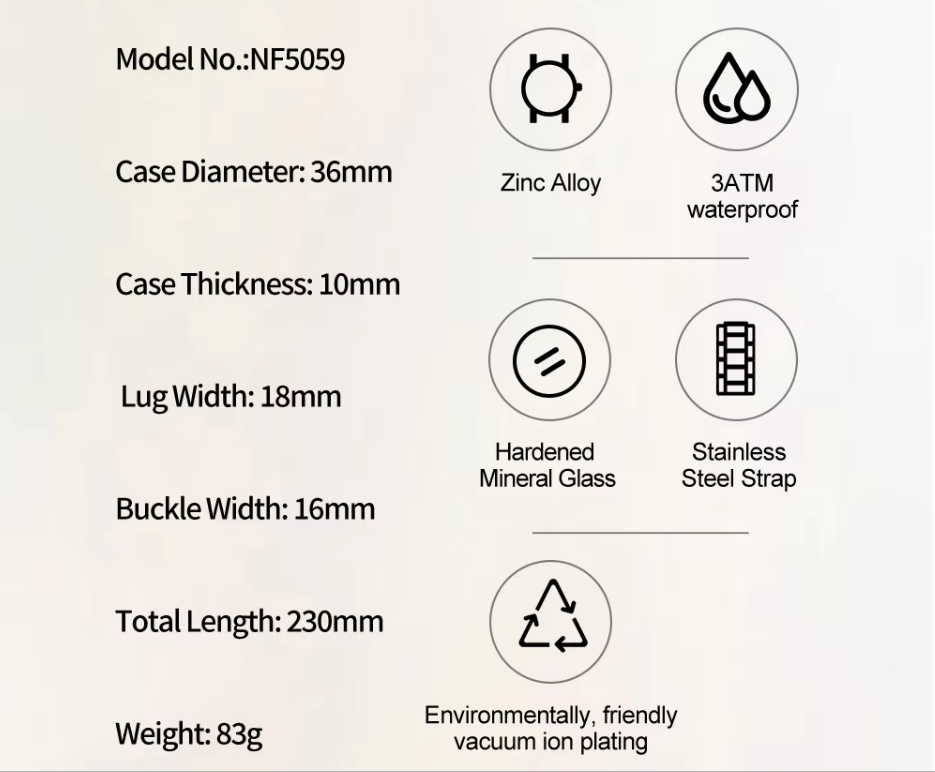 NAVIFORCE NF5059 is a women