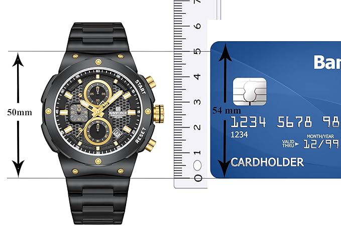 NAVIFORCE NF8072 Men’s Military Style Multifunctional Analog Watch