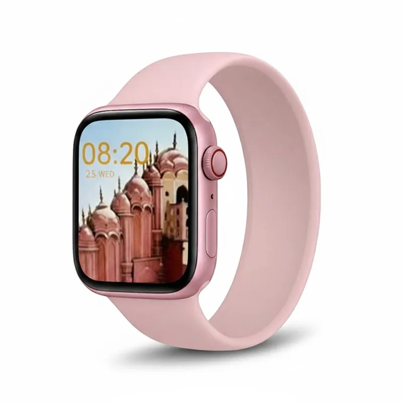Mini Smart Watch AMOLED Display With 3 Straps Elegant Womens Full Touch Color Screen Gift Box