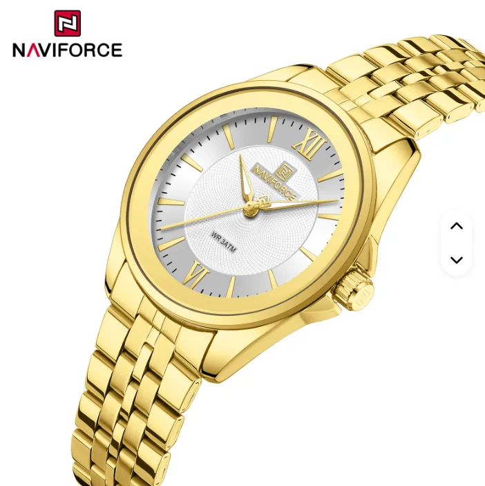 NAVIFORCE 5067 Stainless Steel Quartz Standard Fashion Lady Original Luminous Quartz Watch